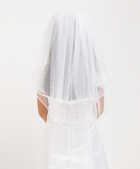 Pencil Edge Plain Veil